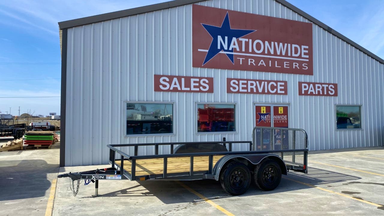 X-ON 16'x83" Utility Trailer w/ 2' Dovetail & 3' Gate (U2) - Stock #88434 - Image 1 of 1