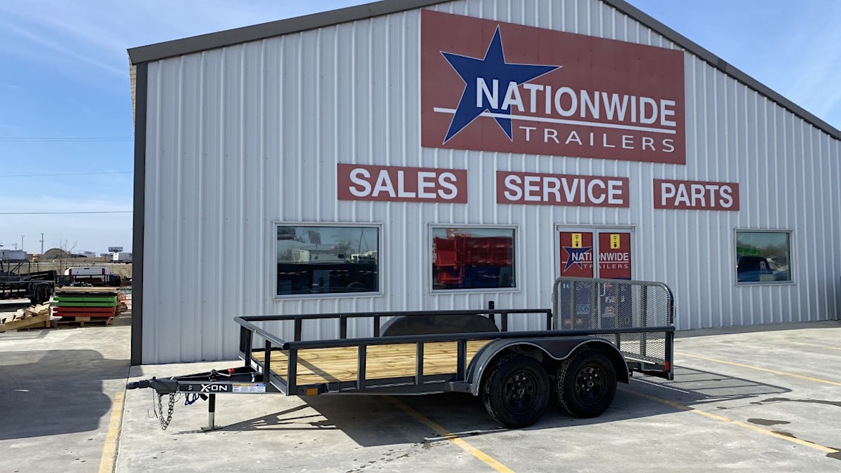 X-ON 16'x83" Utility Trailer w/ 2' Dovetail & 3' Gate (U2) - Stock #88434 - Image 1 of 1 X-ON 16'x83" Utility Trailer w/ 2' Dovetail & 3' Gate (U2) - Stock #88434 - Image 1 of 1