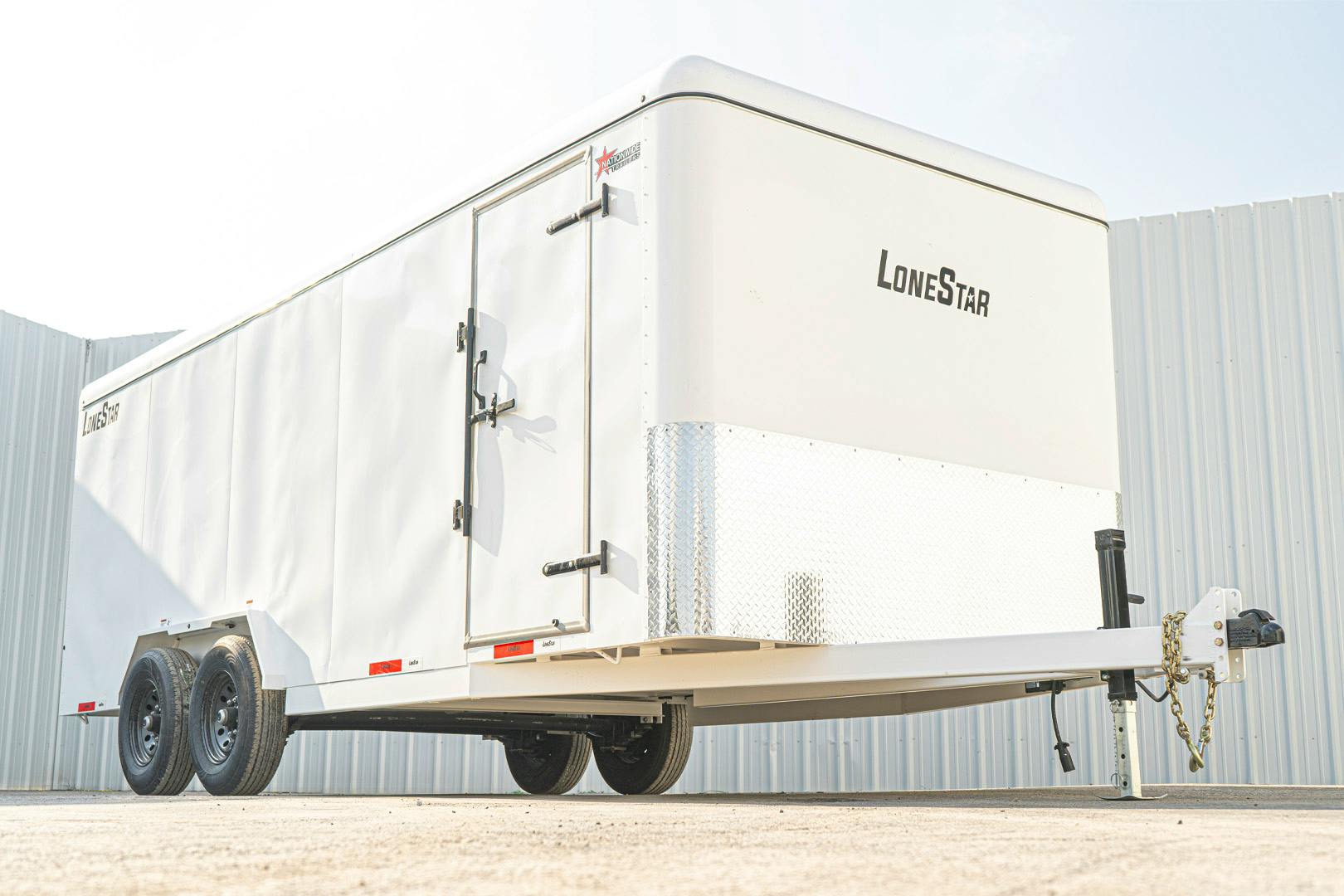 LoneStar 7.10'x20' 14k Steel Enclosed Cargo Trailer w/ Rear Ramp Door (C2) - Stock #88441 - Image 1 of 17