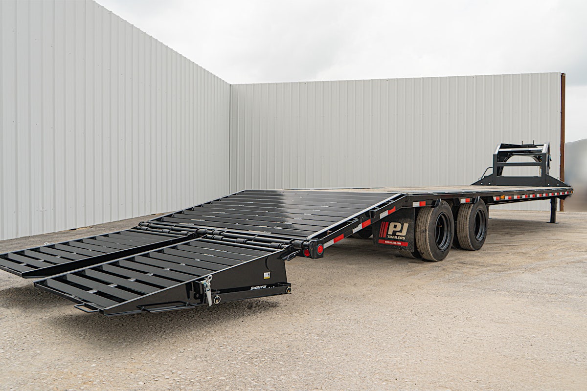 PJ Trailers 32'x102" 30k Gooseneck Low Pro Flatbed Trailer w/ Duals (LD) - Stock #88451 - Image 22 of 22 PJ Trailers 32'x102" 30k Gooseneck Low Pro Flatbed Trailer w/ Duals (LD) - Stock #88451 - Image 22 of 22