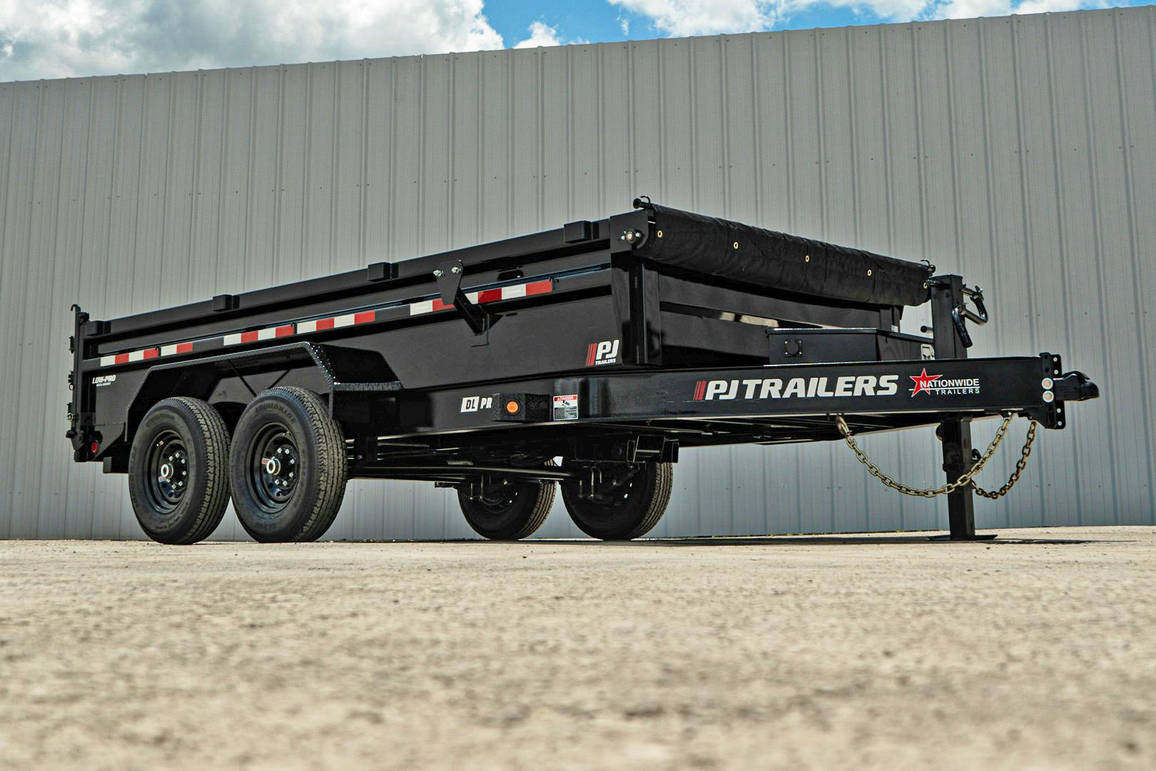 PJ Trailers 14'x83" Low Pro Dump Trailer w/ 2' Sides (DL) - Stock #88462 - Image 7 of 33