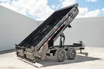 PJ Trailers 14'x83" Low Pro Dump Trailer w/ 2' Sides (DL) Stock #88462 - Thumbnail 1