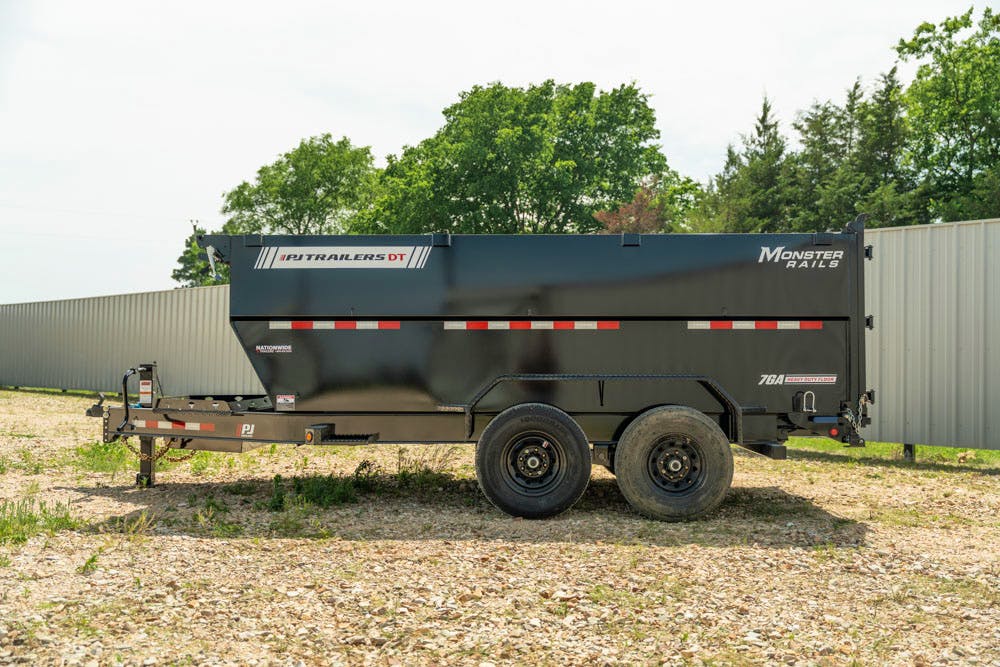 PJ Trailers 14'x83" Telescopic Dump Trailer w/ 4' Sides (DT) - Stock #88464 - Image 13 of 18