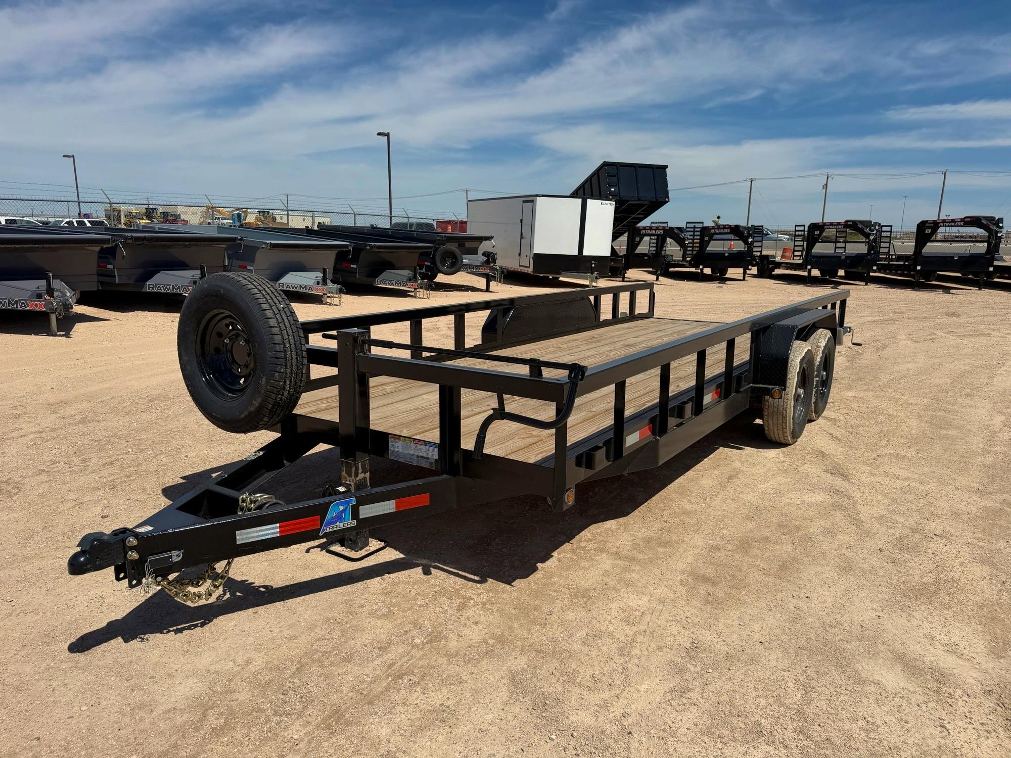 AT Trailers 20'x83" Equipment Trailer w/ Slide-in Ramps - Stock #88473 - Image 3 of 8