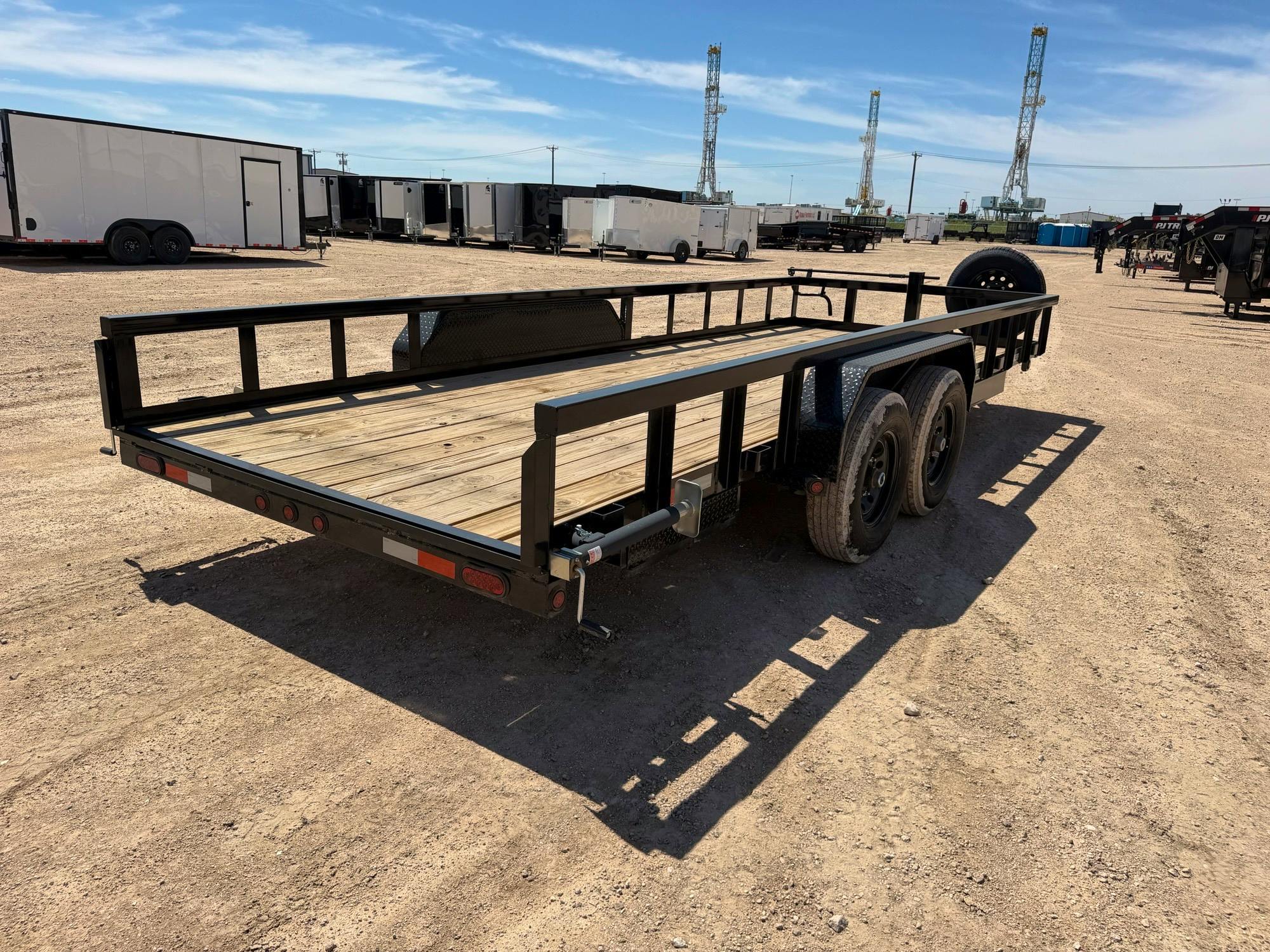 AT Trailers 20'x83" Equipment Trailer w/ Slide-in Ramps - Stock #88473 - Image 7 of 8