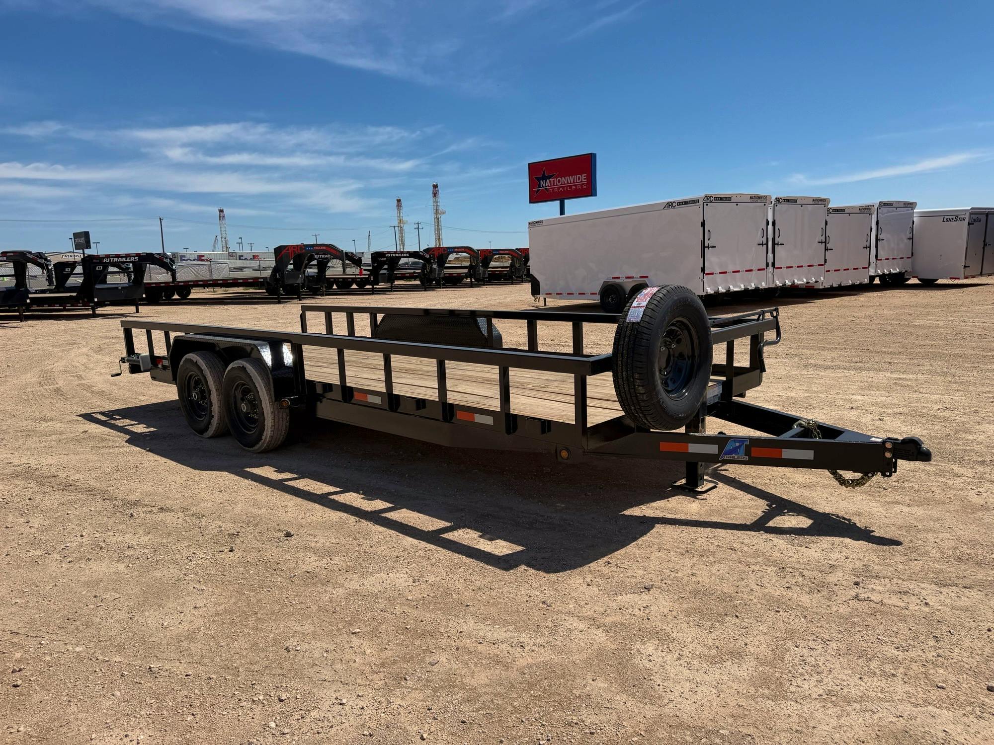 AT Trailers 20'x83" Equipment Trailer w/ Slide-in Ramps - Stock #88473 - Image 1 of 8
