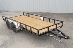 PJ Trailers 16'x83" Tandem Axle 4" Channel Utility Trailer (UL)