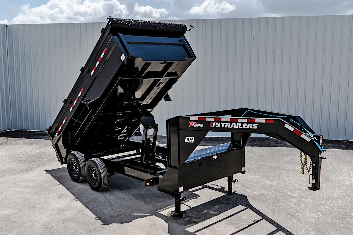 PJ Trailers 14'x83" Low Pro High Side Dump Trailer w/ 3' Sides (DM) - Stock #88503 - Image 1 of 35 PJ Trailers 14'x83" Low Pro High Side Dump Trailer w/ 3' Sides (DM) - Stock #88503 - Image 1 of 35