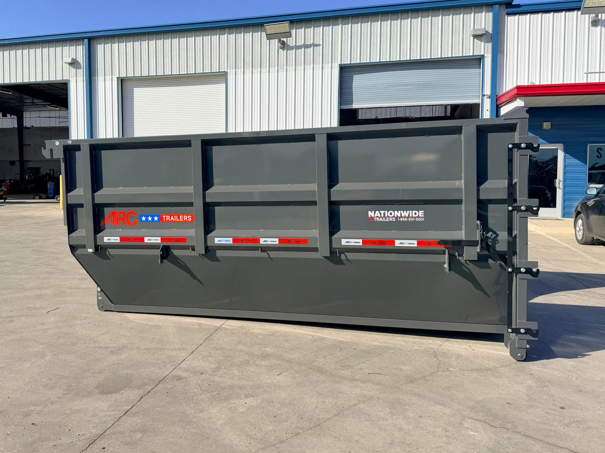 ARC Trailers 14' 20YD Steel Dumpster Bin w/ 6' Sides - Stock #88522 - Image 1 of 2