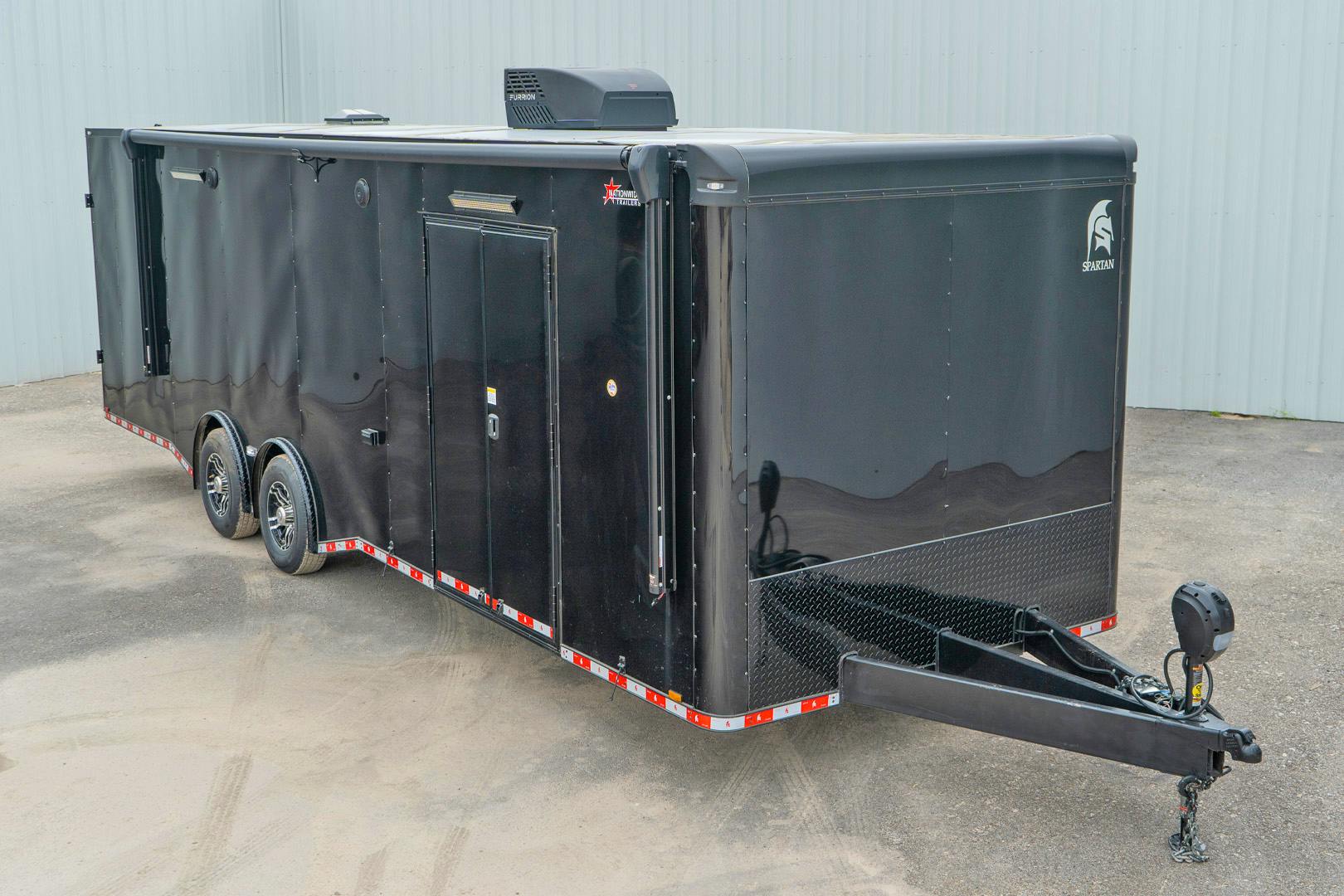 Spartan 8.5'x28' Enclosed Race Trailer w/ Rear Ramp Door (CR) - Stock #88528 - Image 1 of 36