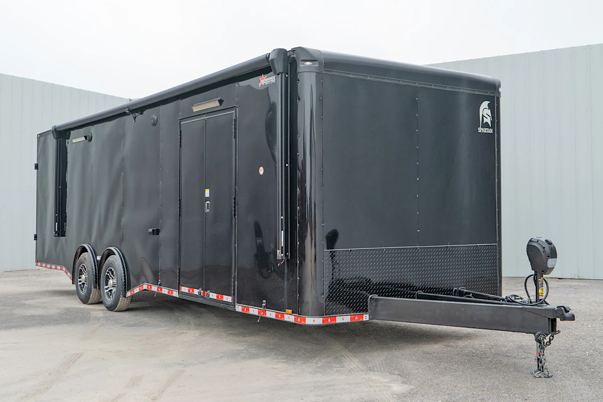 Spartan 8.5'x28' Enclosed Race Trailer w/ Rear Ramp Door (CR) - Stock #88528 - Image 2 of 36 Spartan 8.5'x28' Enclosed Race Trailer w/ Rear Ramp Door (CR) - Stock #88528 - Image 2 of 36