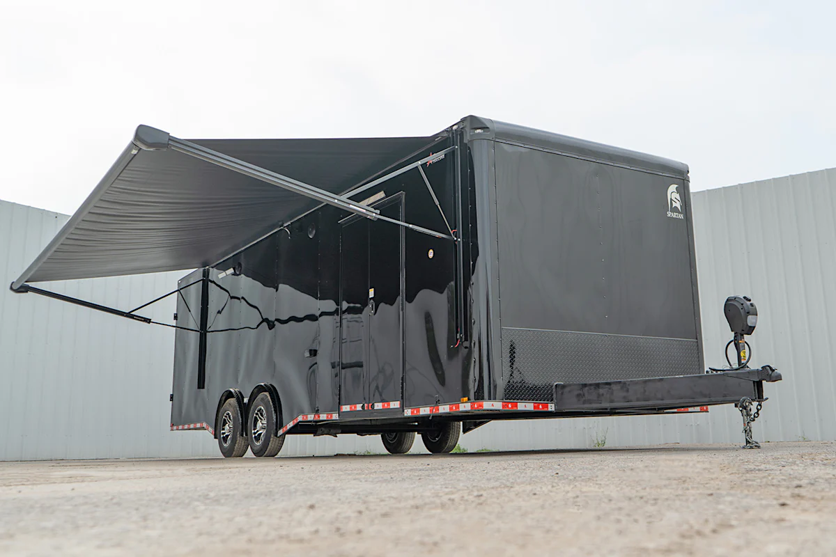 Spartan 8.5'x28' Enclosed Race Trailer w/ Rear Ramp Door (CR) - Stock #88528 - Image 4 of 36 Spartan 8.5'x28' Enclosed Race Trailer w/ Rear Ramp Door (CR) - Stock #88528 - Image 4 of 36