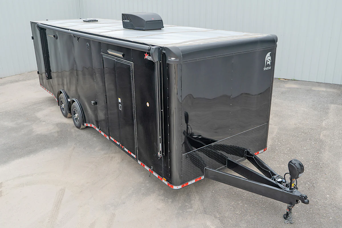 Spartan 8.5'x28' Enclosed Race Trailer w/ Rear Ramp Door (CR) - Stock #88528 - Image 5 of 36 Spartan 8.5'x28' Enclosed Race Trailer w/ Rear Ramp Door (CR) - Stock #88528 - Image 5 of 36