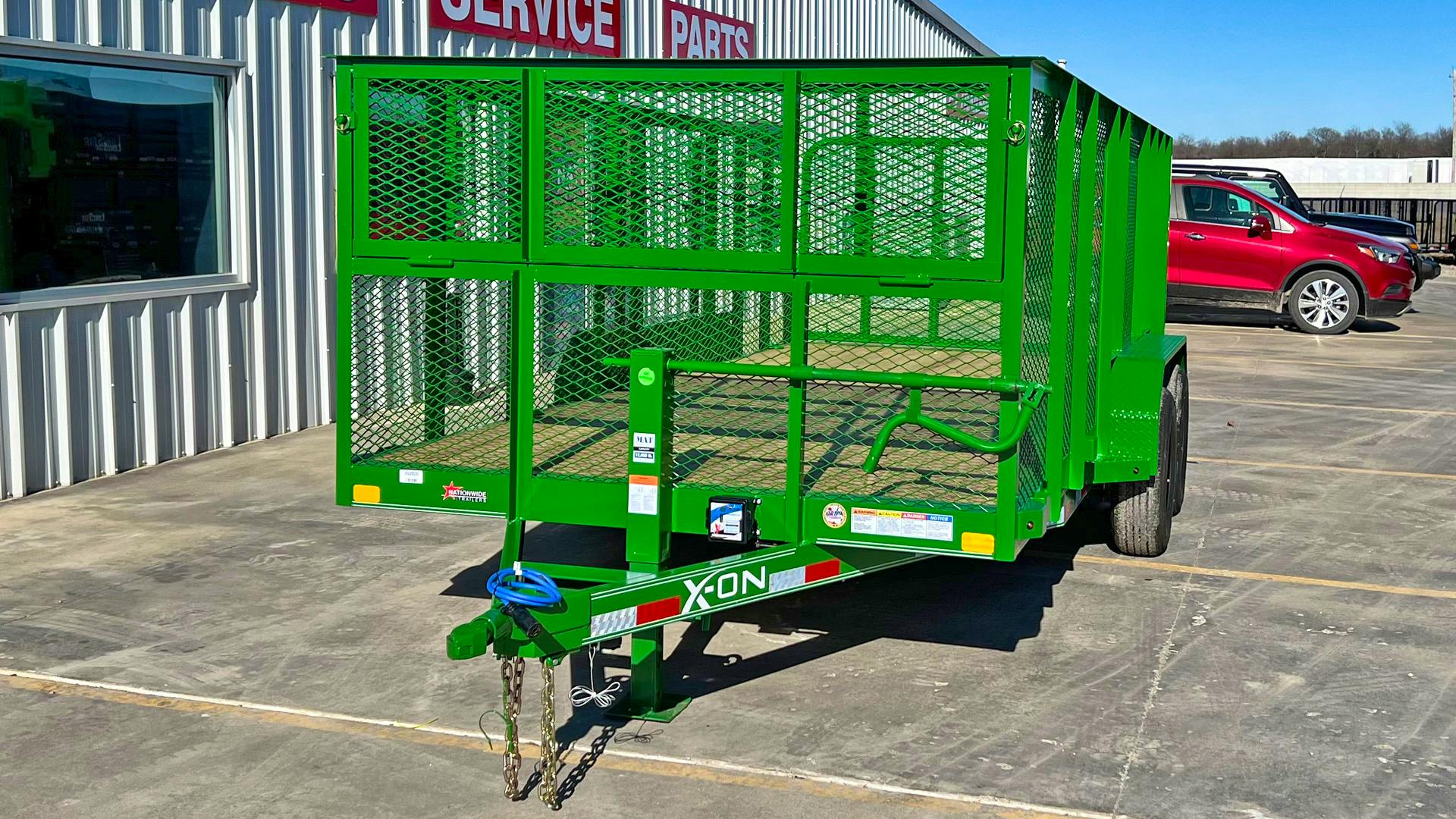 X-ON 16'x83" Landscape Trailer w/ 4' Sides & 4' Gate (L2)