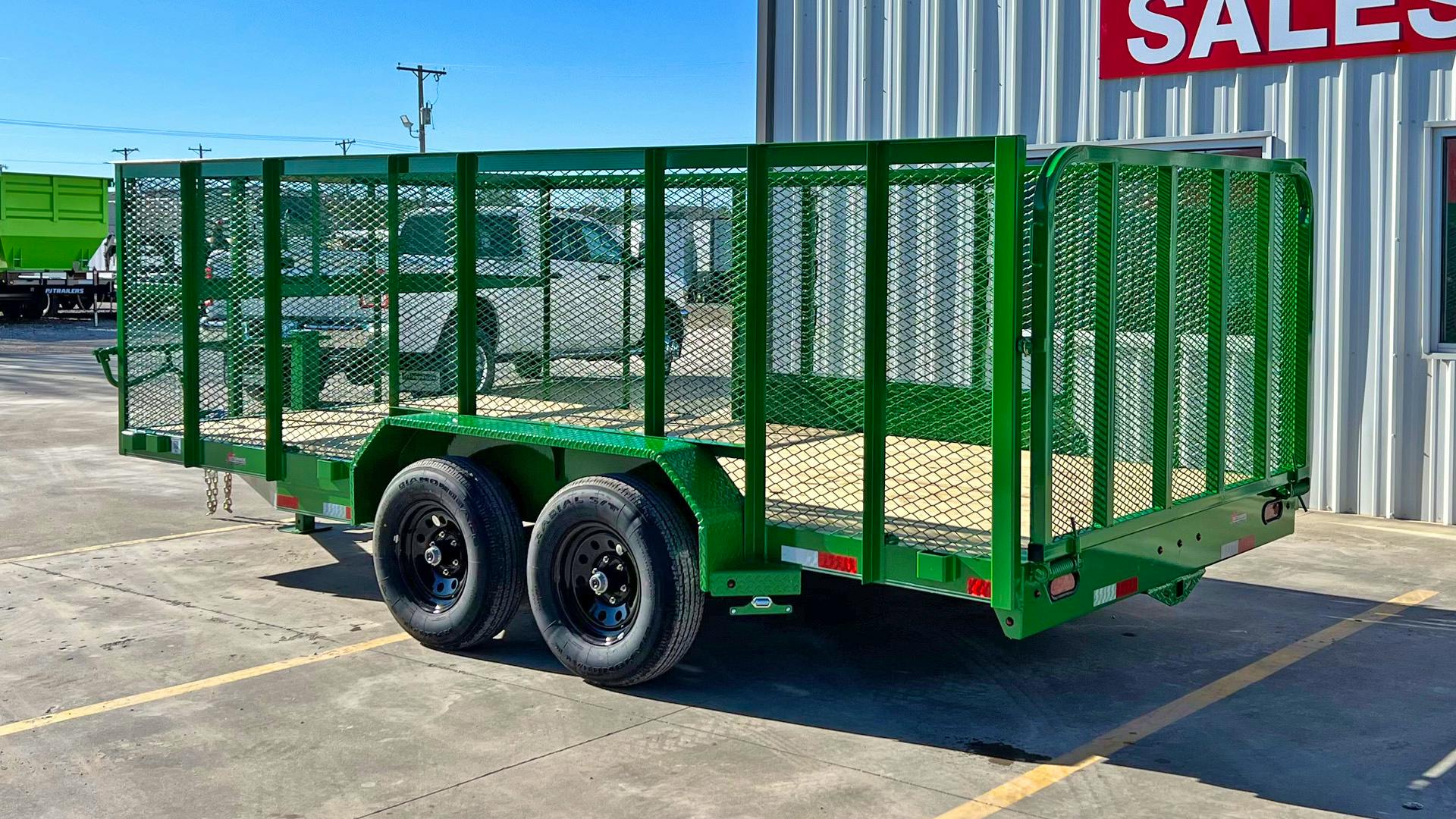 X-ON 16'x83" Landscape Trailer w/ 4' Sides & 4' Gate (L2)