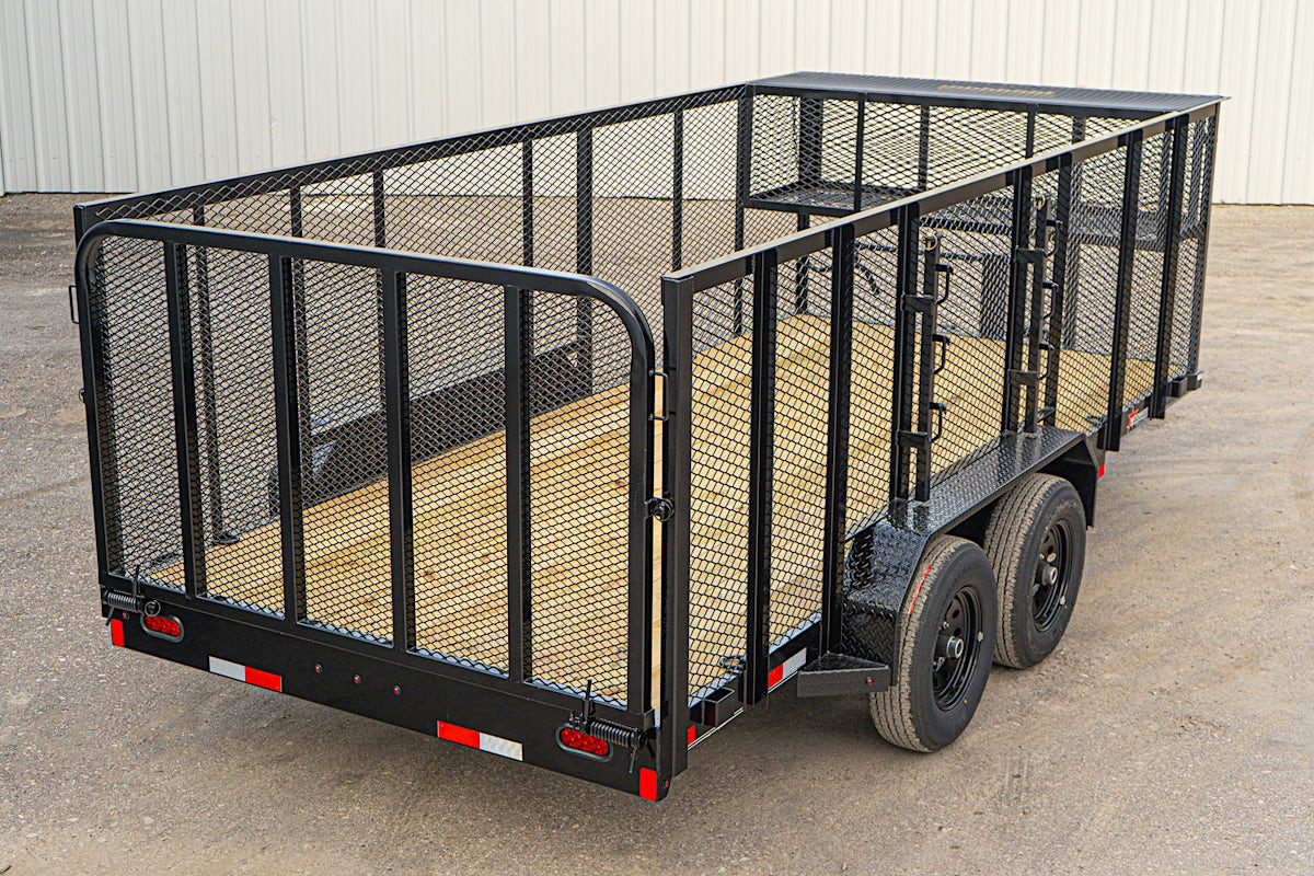 X-ON 16'x83" Landscape Trailer w/ 4' Sides & 4' Gate (L2) - Stock #88531 - Image 13 of 16 X-ON 16'x83" Landscape Trailer w/ 4' Sides & 4' Gate (L2) - Stock #88531 - Image 13 of 16