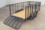 X-ON 16'x83" Landscape Trailer w/ 4' Sides & 4' Gate (L2) Stock #88531 - 11 more images