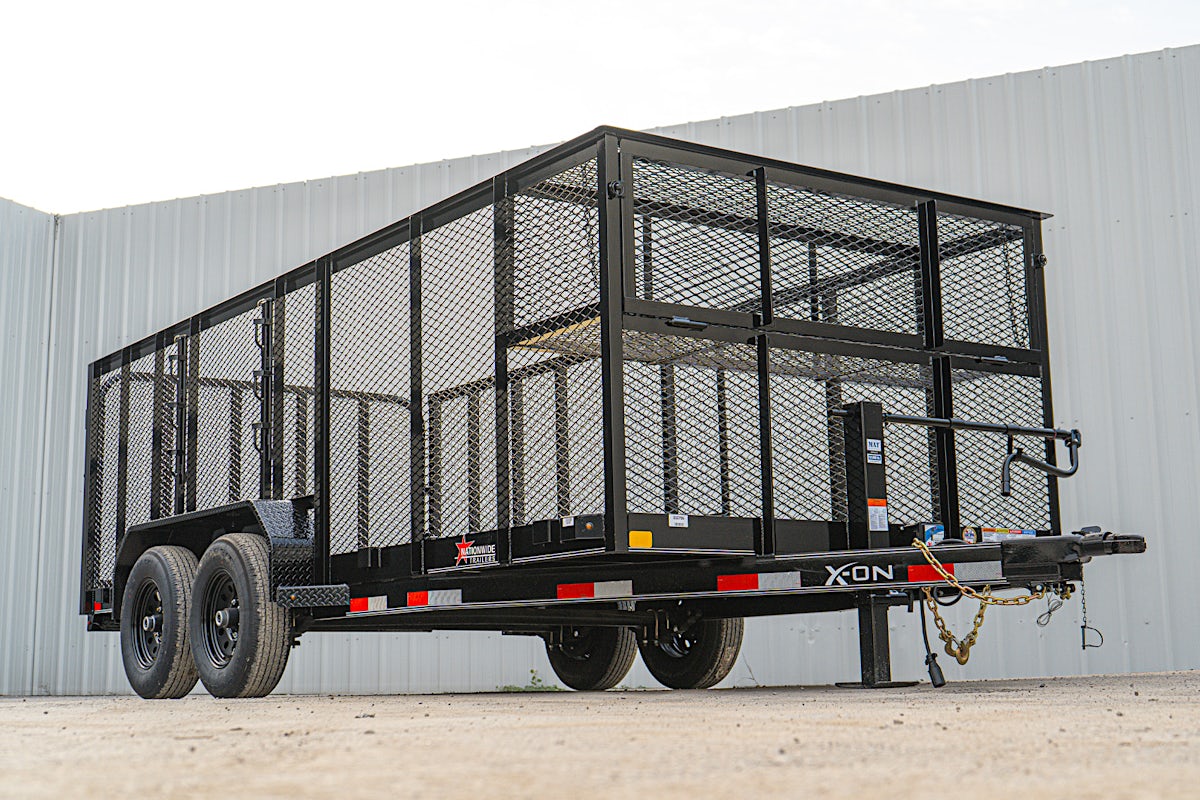 X-ON 16'x83" Landscape Trailer w/ 4' Sides & 4' Gate (L2) - Stock #88531 - Image 3 of 16 X-ON 16'x83" Landscape Trailer w/ 4' Sides & 4' Gate (L2) - Stock #88531 - Image 3 of 16