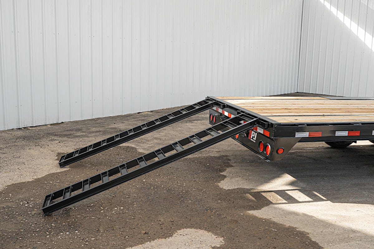 PJ Trailers 24'x102" Gooseneck Low Pro Flatbed Trailer w/ Singles (LS) - Stock #88575 - Image 12 of 17 PJ Trailers 24'x102" Gooseneck Low Pro Flatbed Trailer w/ Singles (LS) - Stock #88575 - Image 12 of 17