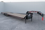 PJ Trailers 40'x102" Gooseneck Low Pro Flatbed Trailer w/ Duals (LD) Stock #88577 - Thumbnail 1