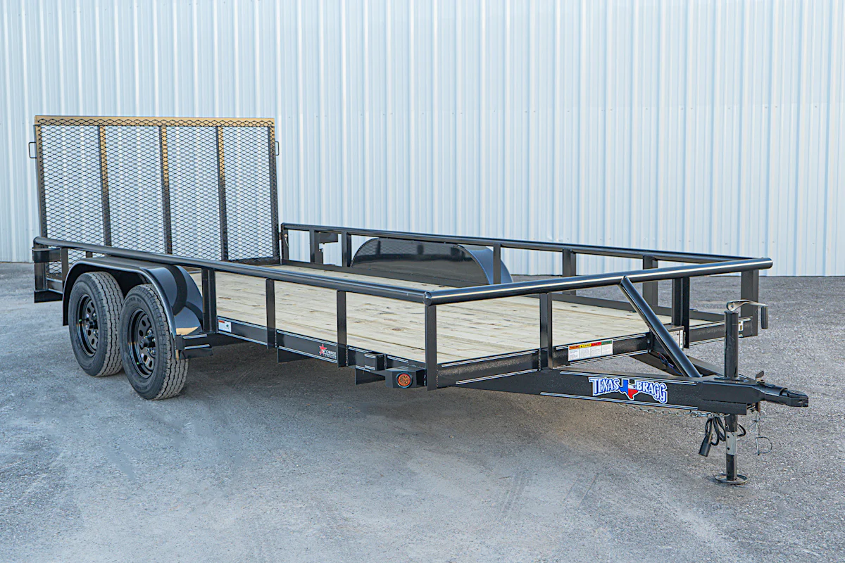 Texas Bragg 16'x83" Utility Trailer w/ 4' Gate (U2) - Stock #88586 - Image 3 of 15 Texas Bragg 16'x83" Utility Trailer w/ 4' Gate (U2) - Stock #88586 - Image 3 of 15