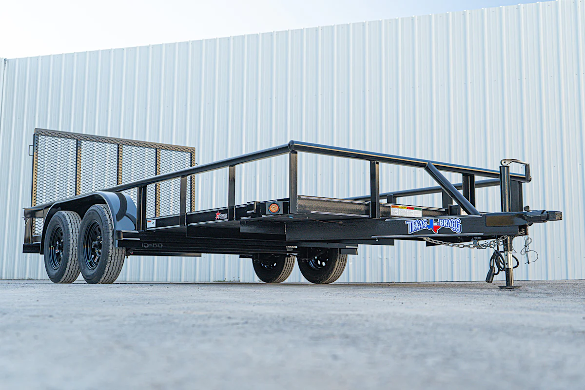 Texas Bragg 16'x83" Utility Trailer w/ 4' Gate (U2) - Stock #88586 - Image 4 of 15 Texas Bragg 16'x83" Utility Trailer w/ 4' Gate (U2) - Stock #88586 - Image 4 of 15