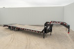 PJ Trailers 32'x102" Gooseneck Low Pro Flatbed Trailer w/ Duals (LD) Stock #88601 - Thumbnail 2