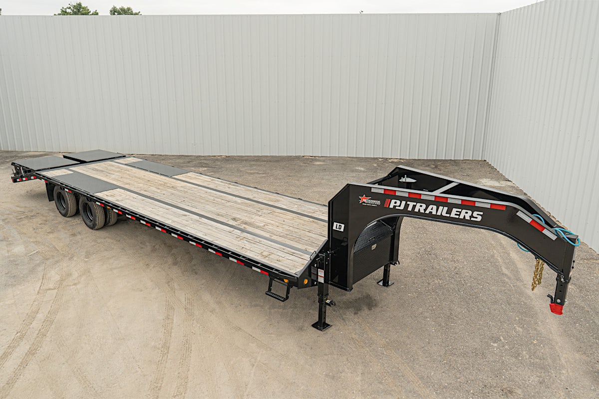 PJ Trailers 32'x102" Gooseneck Low Pro Flatbed Trailer w/ Duals (LD) - Stock #88601 - Image 10 of 28 PJ Trailers 32'x102" Gooseneck Low Pro Flatbed Trailer w/ Duals (LD) - Stock #88601 - Image 10 of 28