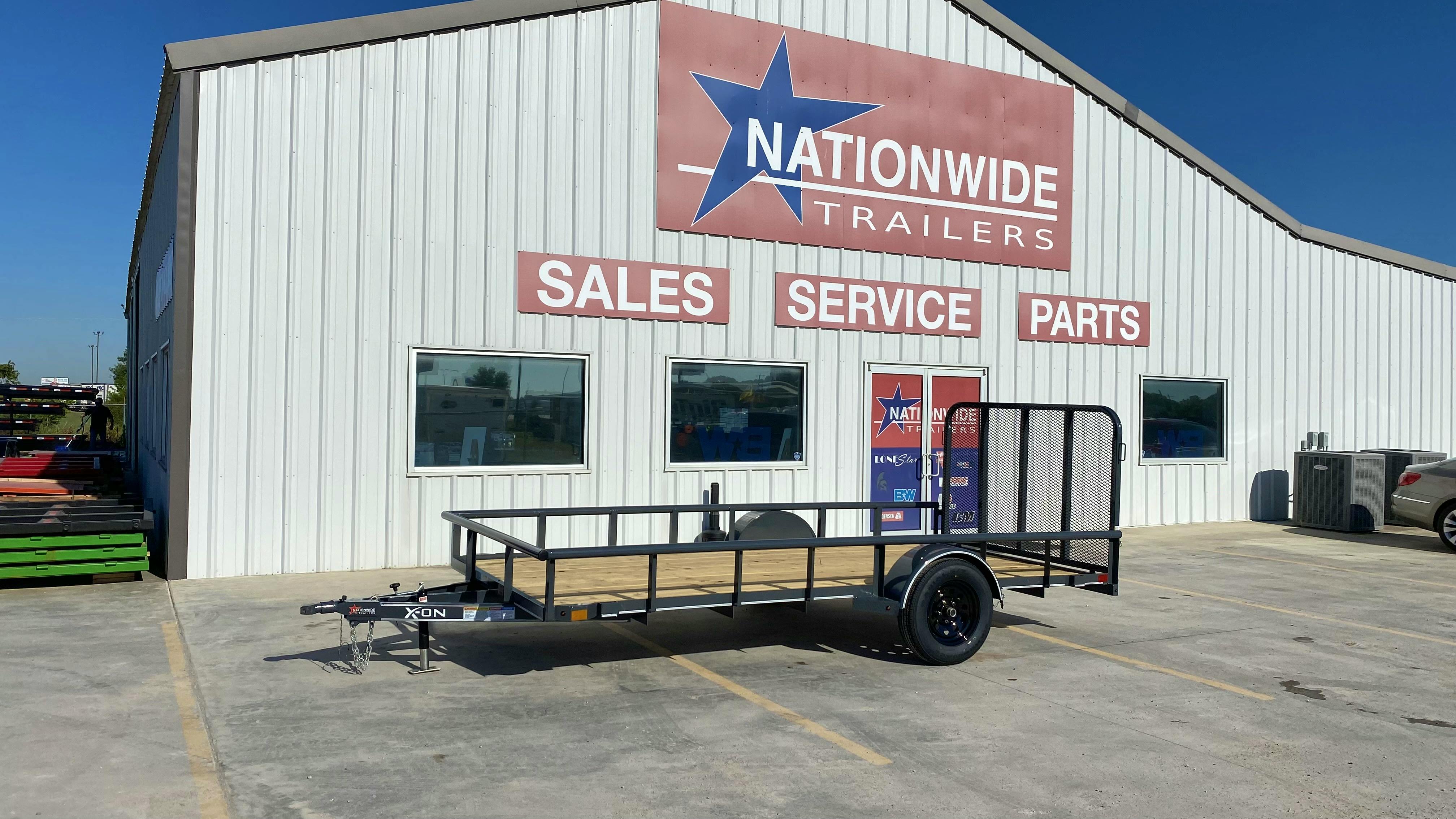 X-ON 14'x77" Utility Trailer w/ 4' Gate (U1) - Stock #88606 - Image 1 of 4