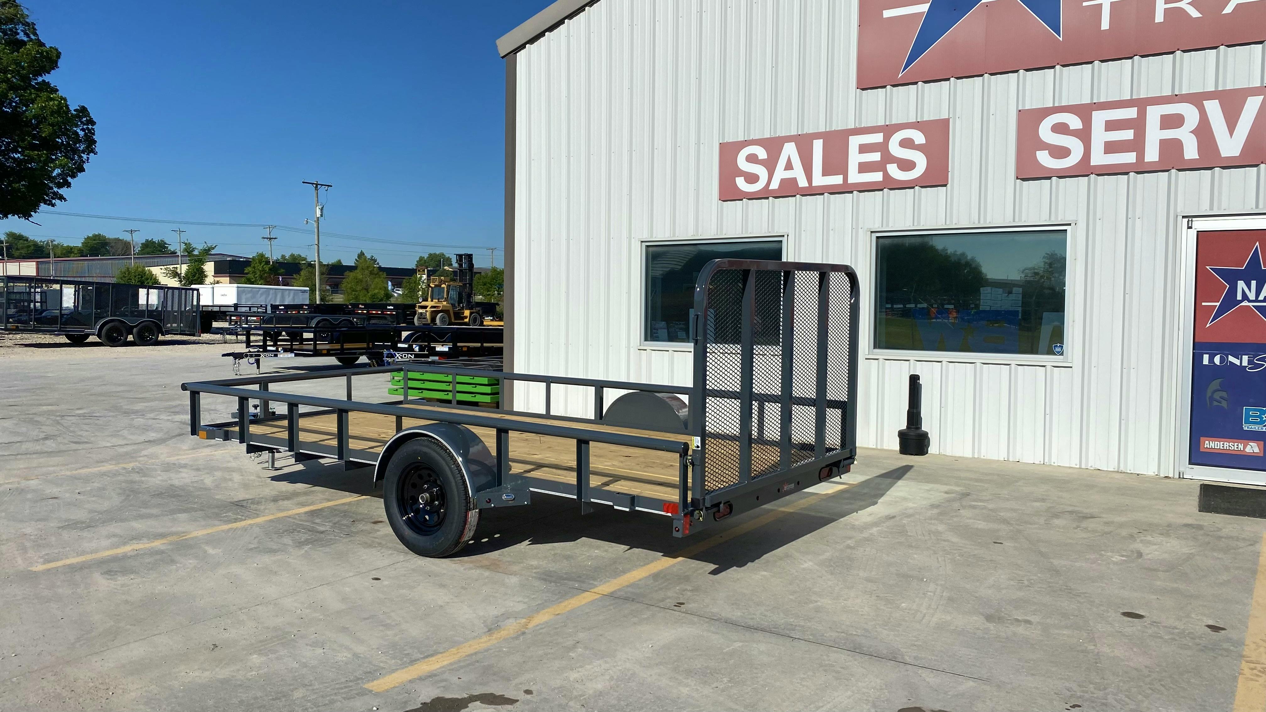X-ON 14'x77" Utility Trailer w/ 4' Gate (U1) - Stock #88606 - Image 2 of 4
