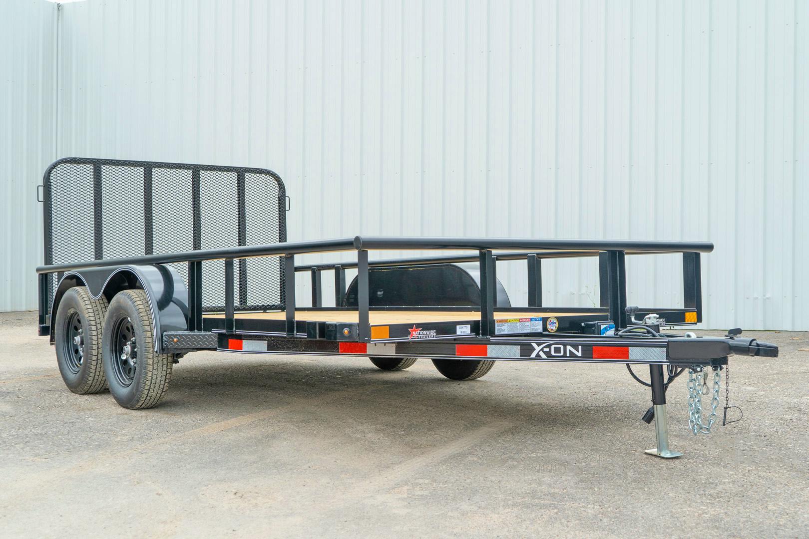 X-ON 14'x83" Utility Trailer w/ 4' Gate (U2) - Stock #88608 - Image 2 of 14