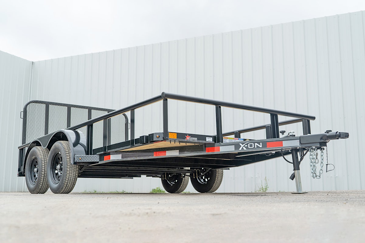 X-ON 14'x83" Utility Trailer w/ 4' Gate (U2) - Stock #88608 - Image 3 of 14 X-ON 14'x83" Utility Trailer w/ 4' Gate (U2) - Stock #88608 - Image 3 of 14
