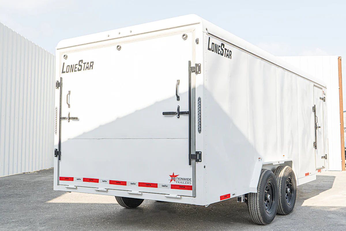 LoneStar 7.10'x20' 14k Steel Enclosed Cargo Trailer w/ Rear Ramp Door (C2) - Stock #88614 - Image 13 of 17 LoneStar 7.10'x20' 14k Steel Enclosed Cargo Trailer w/ Rear Ramp Door (C2) - Stock #88614 - Image 13 of 17