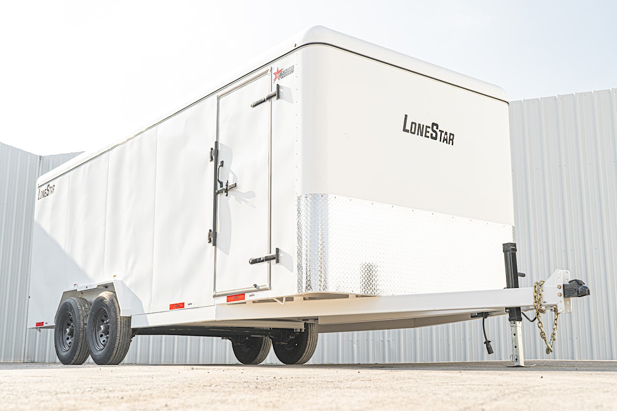 LoneStar 7.10'x20' 14k Steel Enclosed Cargo Trailer w/ Rear Ramp Door (C2) - Stock #88615 - Image 1 of 1 LoneStar 7.10'x20' 14k Steel Enclosed Cargo Trailer w/ Rear Ramp Door (C2) - Stock #88615 - Image 1 of 1