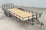 X-ON 22'x83" Utility Trailer w/ 2' Dovetail & 3' Gate (U2) Stock #88618 - Thumbnail 1