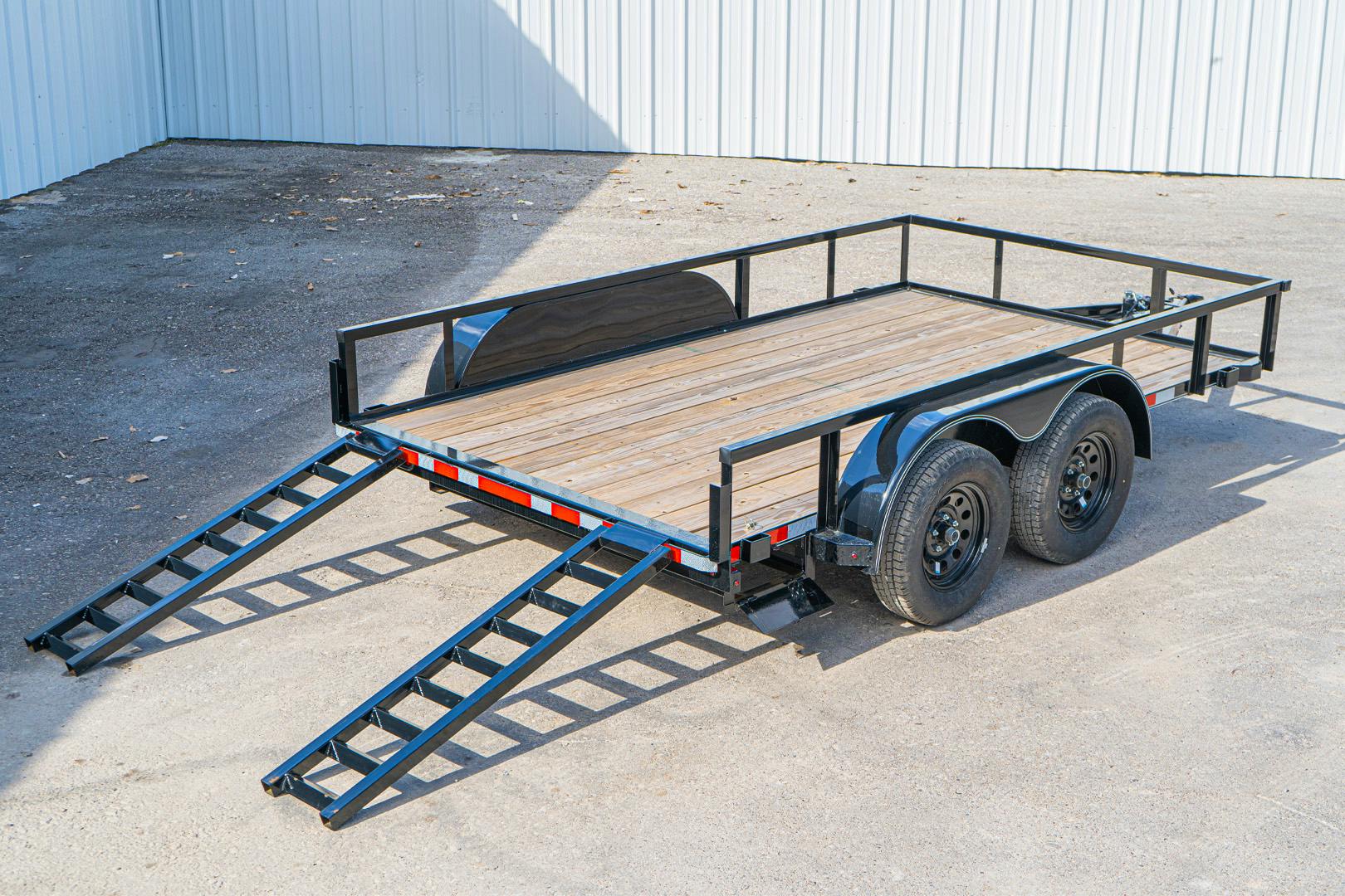 X-ON 12'x83" Utility Trailer w/ Slide-In Ramps (U2)