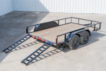 X-ON 12'x83" Utility Trailer w/ Slide-In Ramps (U2) Stock #88619 - Thumbnail 5