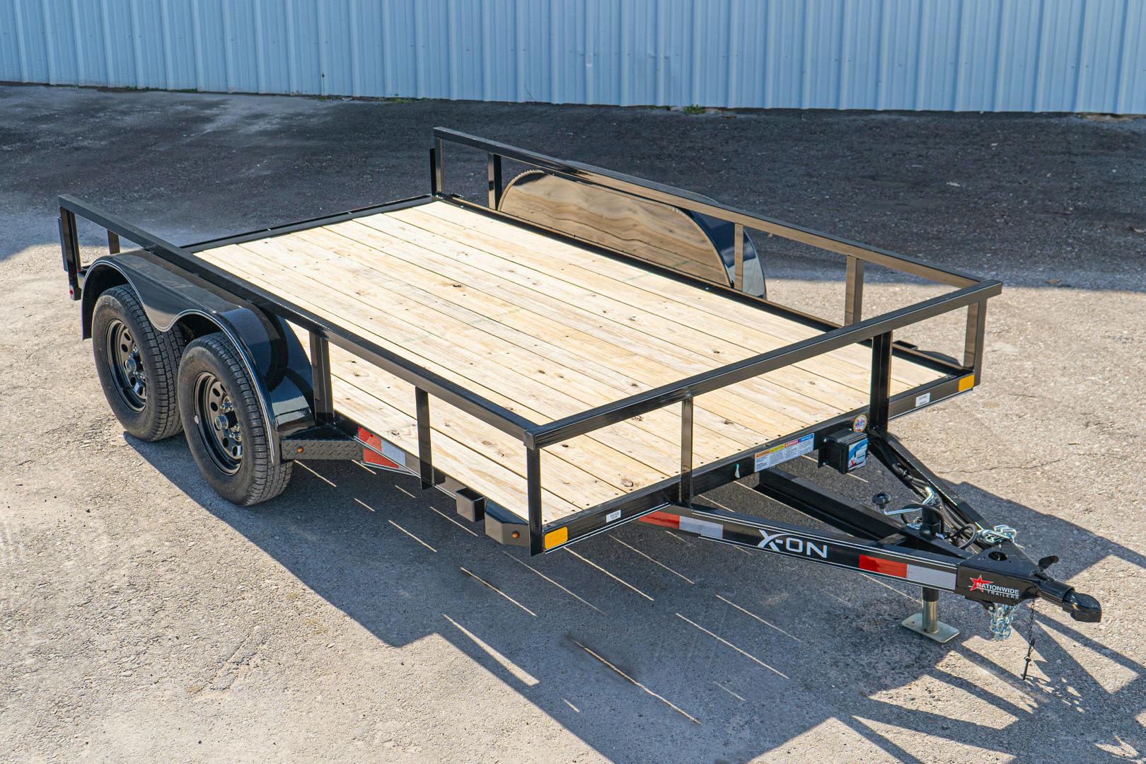 X-ON 12'x83" Utility Trailer w/ Slide-In Ramps (U2) - Stock #88619 - Image 1 of 14