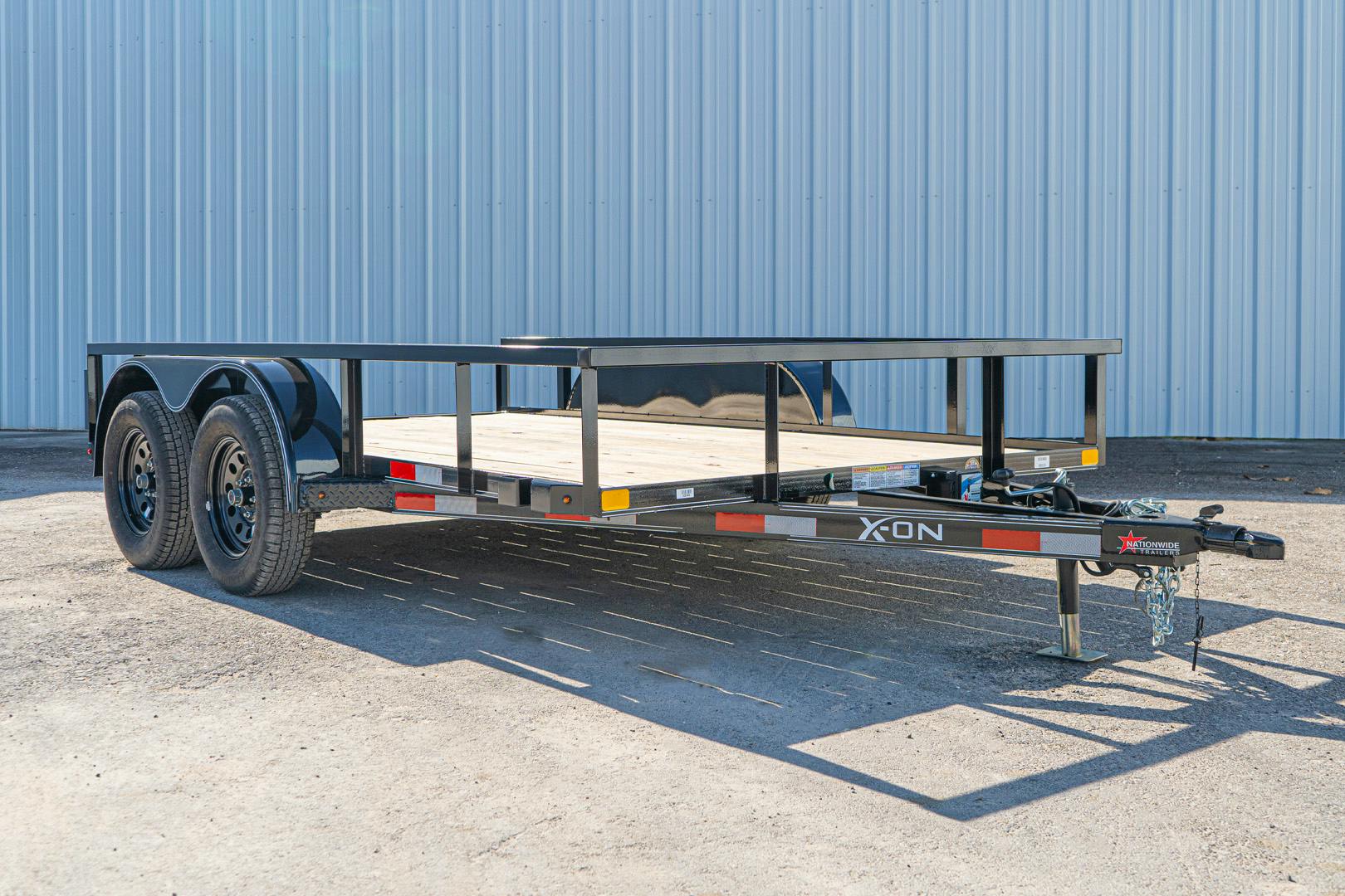 X-ON 12'x83" Utility Trailer w/ Slide-In Ramps (U2)