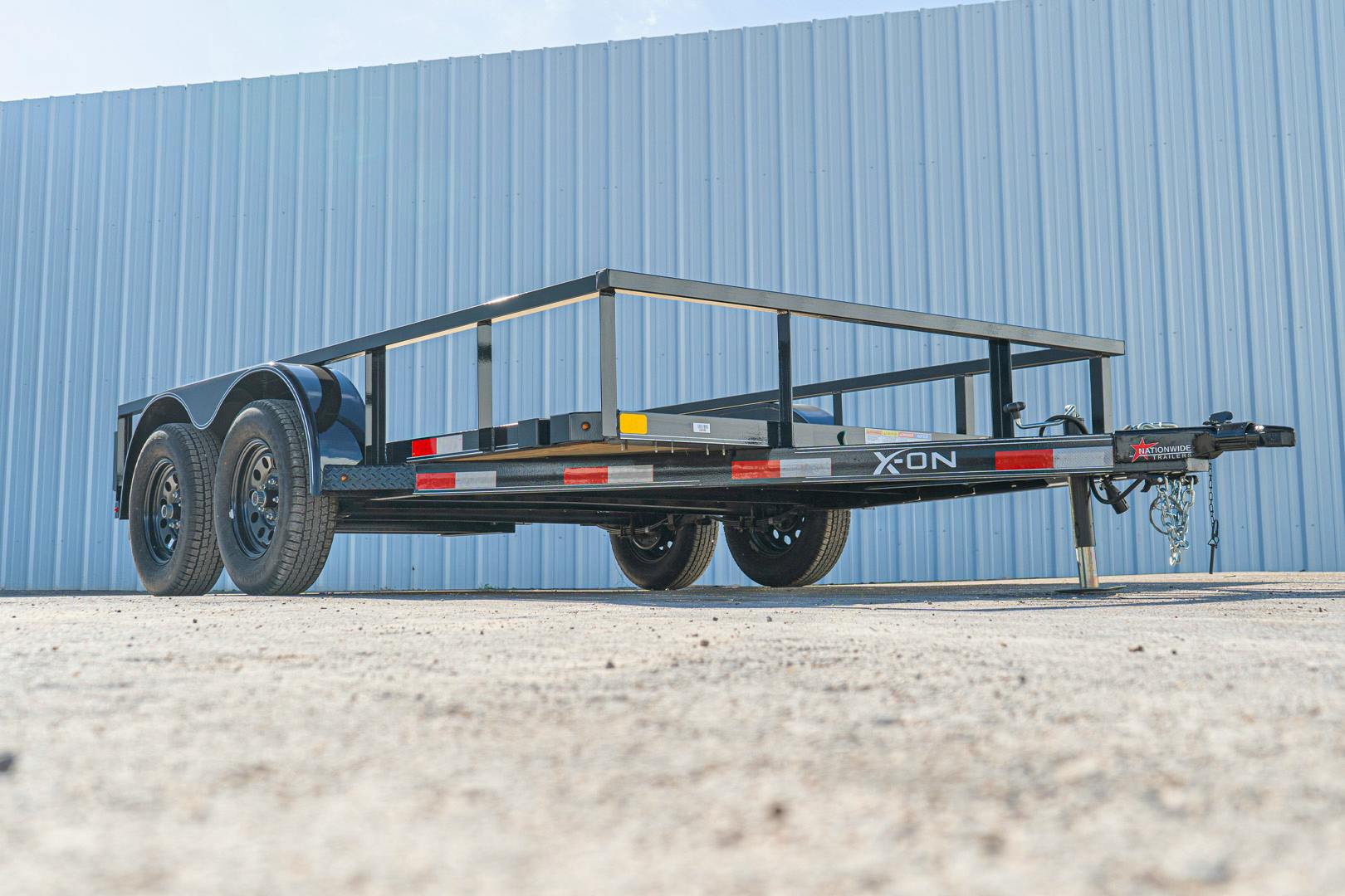 X-ON 12'x83" Utility Trailer w/ Slide-In Ramps (U2)