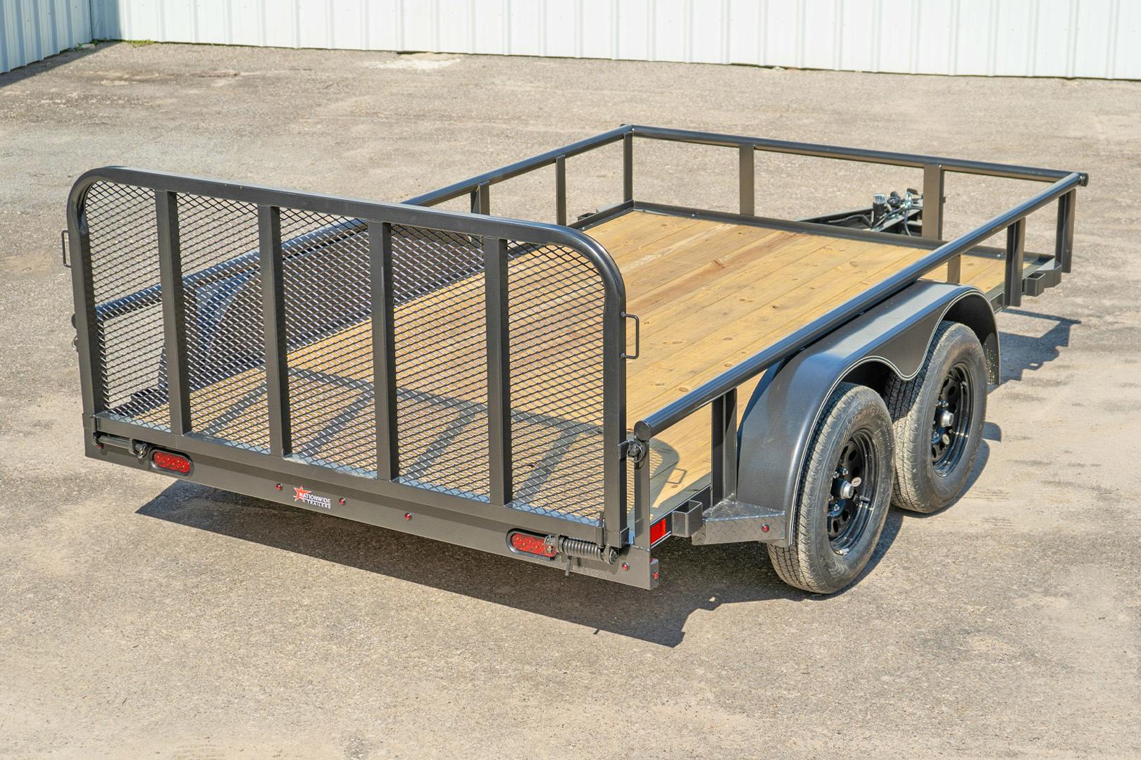 X-ON 12'x83" Utility Trailer w/ 3' Gate (U2)