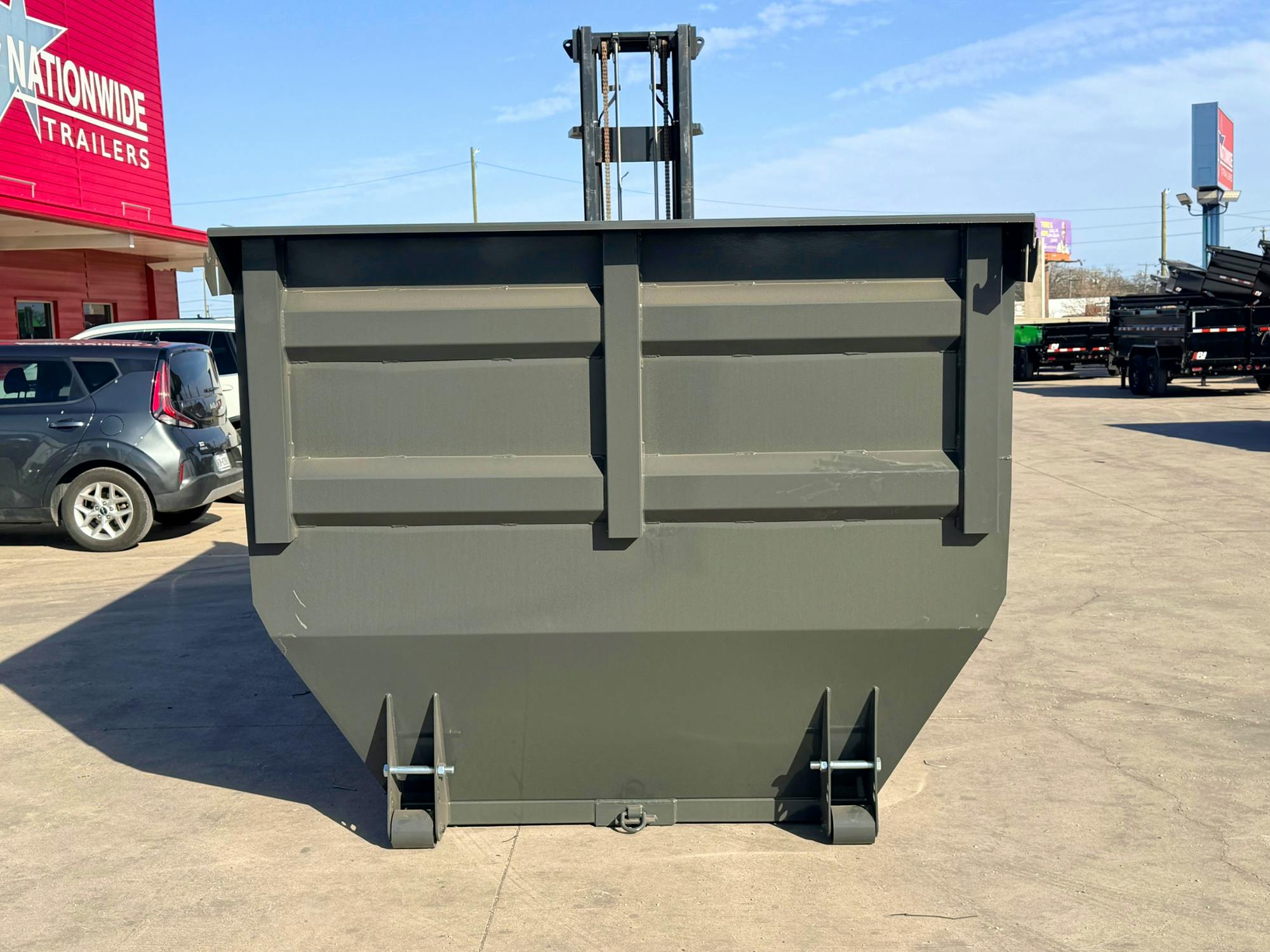 ARC Trailers 14' 20YD Steel Dumpster Bin w/ 6' Sides - Stock #88628 - Image 2 of 2