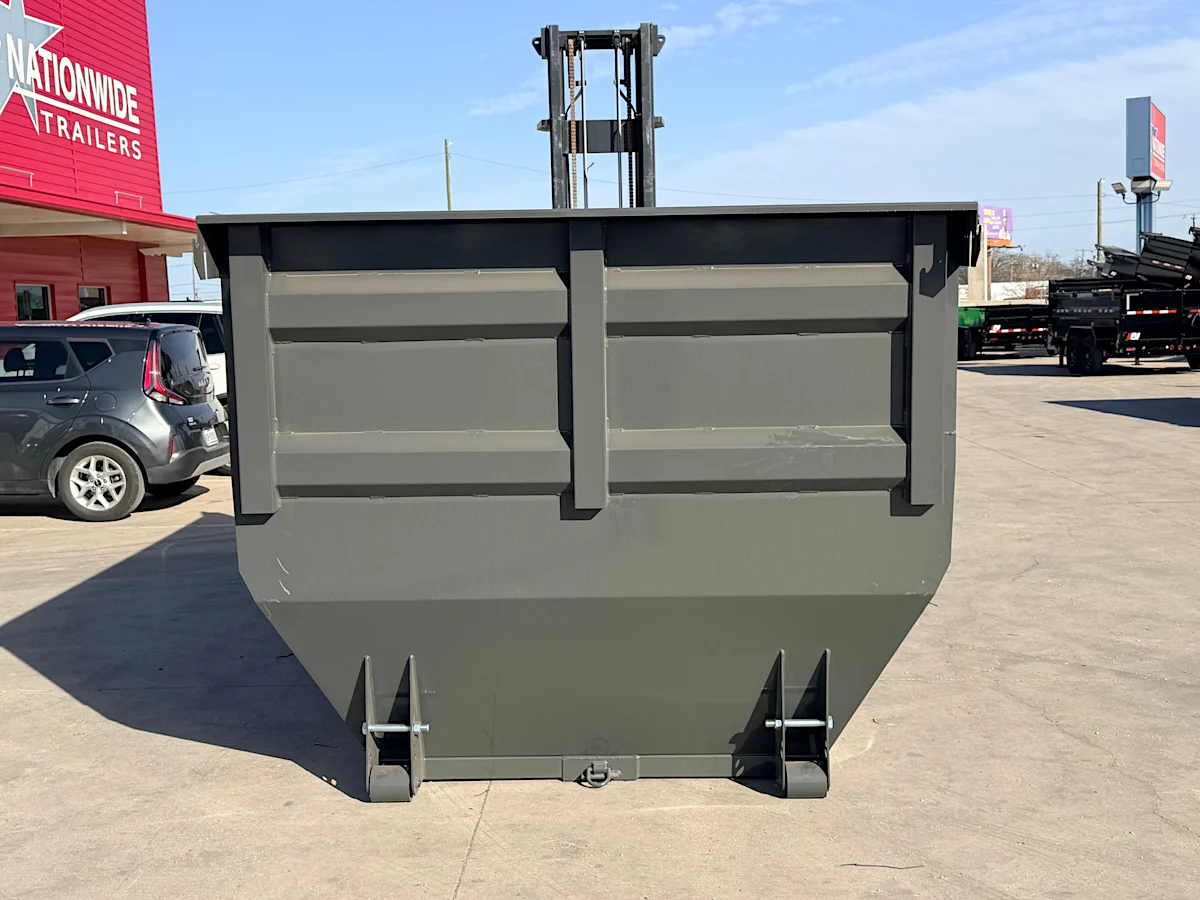 ARC Trailers 14' 20YD Steel Dumpster Bin w/ 6' Sides - Stock #88629 - Image 2 of 2 ARC Trailers 14' 20YD Steel Dumpster Bin w/ 6' Sides - Stock #88629 - Image 2 of 2
