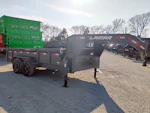 Lamar USED 14'x83" Gooseneck Dump Trailer Stock #88649 - Thumbnail 2