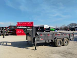 Lamar USED 14'x83" Gooseneck Dump Trailer Stock #88649 - Thumbnail 3