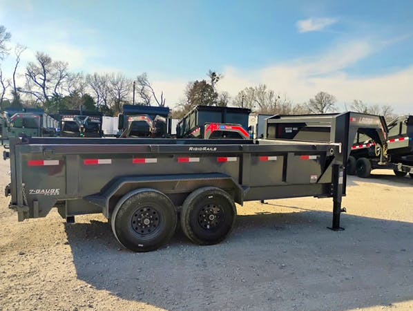 Lamar USED 14'x83" Gooseneck Dump Trailer - Stock #88649 - Image 5 of 5