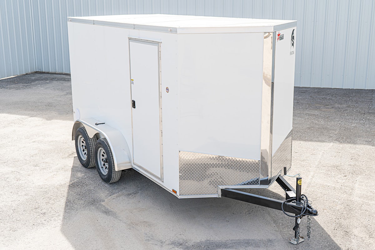Spartan 6'x12' Enclosed Cargo Trailer w/ Rear Ramp Door (C2) - Stock #88650 - Image 1 of 20 Spartan 6'x12' Enclosed Cargo Trailer w/ Rear Ramp Door (C2) - Stock #88650 - Image 1 of 20