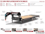 PJ Trailers 24'x102" Gooseneck Low Pro Flatbed Trailer w/ Singles (LS) Stock #88663 - Thumbnail 17