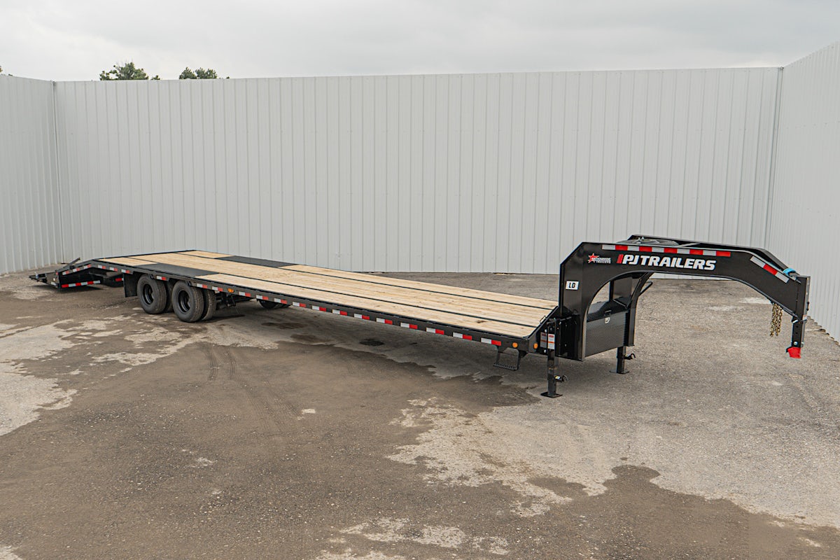 PJ Trailers 40'x102" Gooseneck Low Pro Flatbed Trailer w/ Duals (LD) - Stock #88669 - Image 3 of 28 PJ Trailers 40'x102" Gooseneck Low Pro Flatbed Trailer w/ Duals (LD) - Stock #88669 - Image 3 of 28