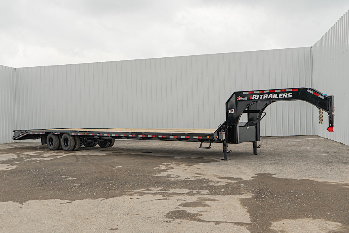 PJ Trailers 40'x102" Gooseneck Low Pro Flatbed Trailer w/ Duals (LD) - Stock #88669 - Image 5 of 28 PJ Trailers 40'x102" Gooseneck Low Pro Flatbed Trailer w/ Duals (LD) - Stock #88669 - Image 5 of 28